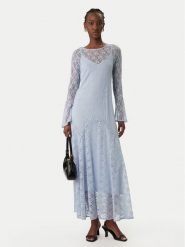 Vero Moda Sukienka letnia Loulou 10346192 Błękitny Loose Fit. Niebieskie sukienki damskie Vero Moda, na lato, l, bez wzorów, z syntetyku, bez kołnierzyka, bez ramiączek. Za 319.99 zł.