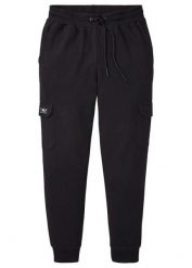 Spodnie sportowe z kieszeniami cargo, regular fit. Czarne spodnie sportowe męskie bonprix. Za 112.99 zł.