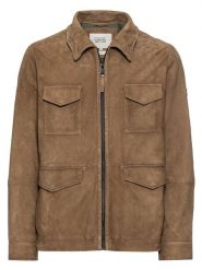 Camel Active Skórzana kurtka w kolorze khaki rozmiar: 58. Brązowe kurtki męskie Camel Active, bez wzorów, bez kaptura. Za 591.60 zł.