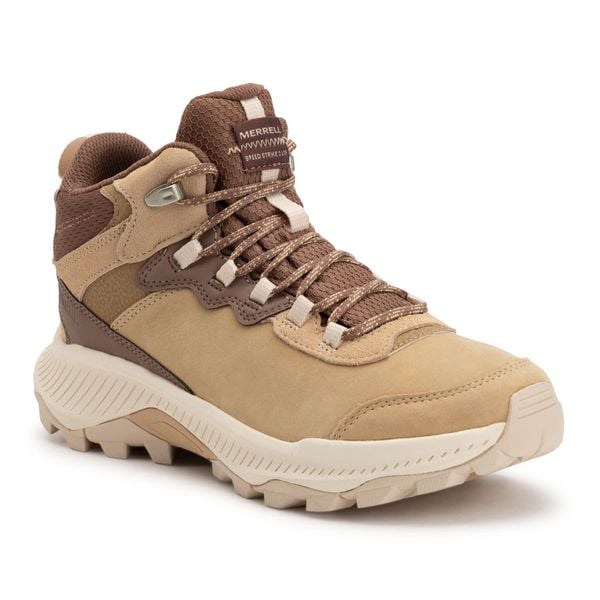 Buty turystyczne damskie Merrell Speed Strike 2 Ltr Mid Wp latte. Brązowe obuwie trekkingowe damskie MERRELL. Za 489.99 zł.