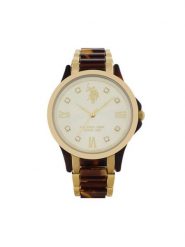 U.S. Polo Assn. Zegarek Selena USP8384BR Brązowy. Brązowe, analogowe zegarki damskie U.S. Polo Assn. Za 489.99 zł.