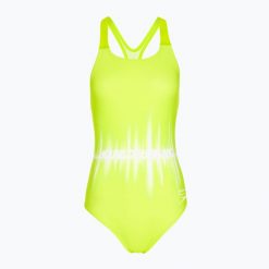 Strój pływacki jednoczęściowy damski Speedo Printed Medalist. Zielone stroje jednoczęściowe damskie Speedo, xl, bez wzorów. Za 89.99 zł.