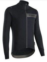 Koszulka rowerowa zimowa SUPREMO +5°, czarna. Czarne t-shirty sportowe męskie GIST, na zimę, l, z materiału, bez ramiączek. Za 499.00 zł.