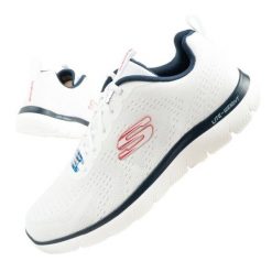 Buty Skechers Summits-Torre 232395/WNV białe. Białe buty sportowe na co dzień męskie z materiału, bez zapięcia. Za 432.01 zł.
