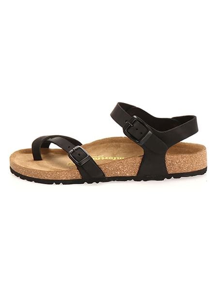 Comfortfusse Skórzane sandały w kolorze czarnym rozmiar: 39. Czarne sandały damskie Comfortfusse, bez wzorów, bez obcasa. Za 249.95 zł.