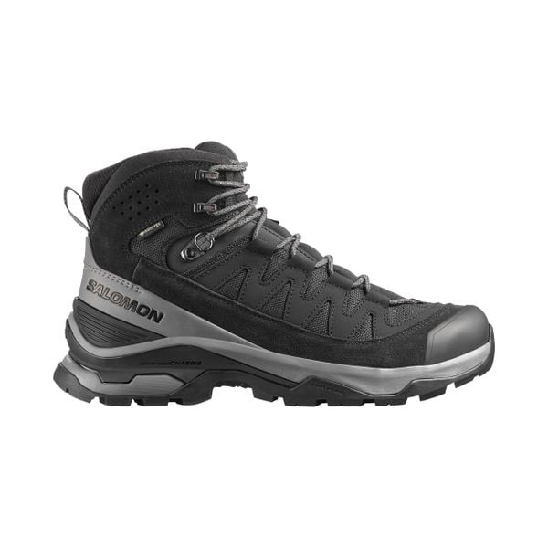 Obuwie Wędrówki z plecakiem Mężczyzna QUEST ECHO GORE TEX. Czarne buty trekkingowe męskie Salomon, z gore-texu, bez zapięcia, do biegania, gore-tex. Za 859.00 zł.
