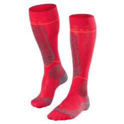 Podkolanówki damskie Falke SK Energizing Wool. Czerwone skarpetki damskie Falke, bez wzorów, z elastanu. Za 261.00 zł.