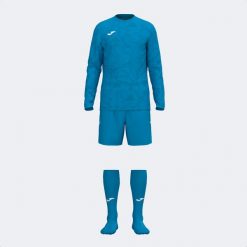 Zestaw bramkarski Joma Zamora IX. Niebieskie szorty męskie Joma, bez wzorów, z dzianiny. Za 124.94 zł.