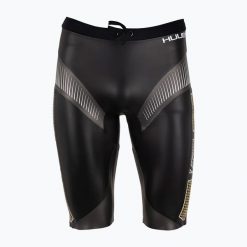 Spodenki neoprenowe HUUB Buoyancy Short. Czarne szorty damskie Huub, bez wzorów, z neoprenu. Za 439.99 zł.