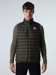 North Sails Kamizelka pikowana w kolorze khaki rozmiar: M. Brązowe kamizelki męskie North Sails, m. Za 260.99 zł.