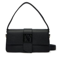 Torebka Armani Exchange. Czarne torebki klasyczne damskie Armani Exchange, bez wzorów, bez dodatków. Za 609.99 zł.