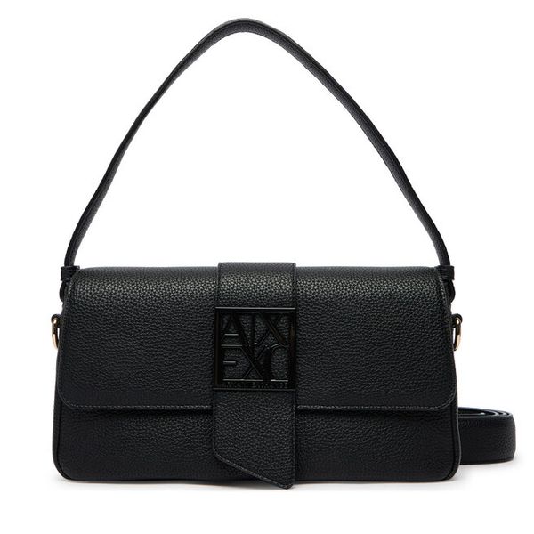 Torebka Armani Exchange. Czarne torebki klasyczne damskie Armani Exchange, bez wzorów, bez dodatków. Za 629.99 zł.