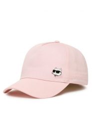Karl Lagerfeld Kids Czapka z daszkiem Z31196 S Różowy jasny. Czerwone czapki dziecięce Karl Lagerfeld Kids, bez wzorów, z bawełny. Za 132.99 zł.