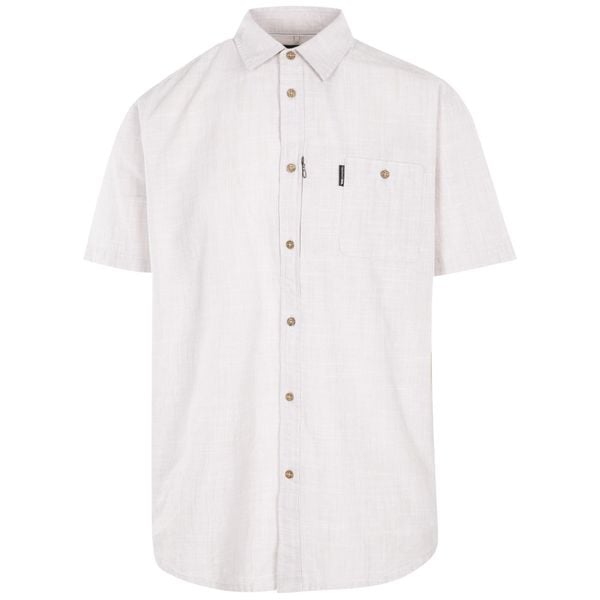 Trespass Basham - Męska koszula na co dzień z tkaniny Oatmilk. Koszule męskie Trespass, m, bez wzorów, z tkaniny, bez kołnierzyka, bez ramiączek. W wyprzedaży za 163.60 zł.