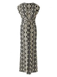 Miss Lagotte Sukienka w kolorze czarno-kremowym rozmiar: 34. Brązowe sukienki damskie Miss Lagotte, bez wzorów, bez kołnierzyka, bez ramiączek, maxi. Za 173.99 zł.
