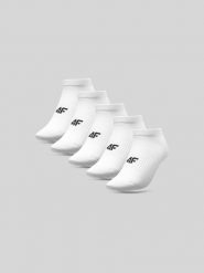 4F Skarpetki krótkie (5-pack) damskie - białe 35-38. Białe skarpetki damskie 4f, bez wzorów, z bawełny. Za 59.99 zł.