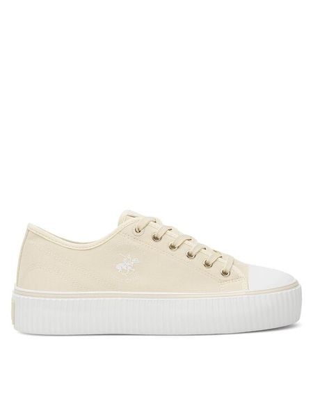 Beverly Hills Polo Club Trampki W-BHPC027M Écru. Trampki i tenisówki damskie Beverly Hills Polo Club, bez wzorów, z materiału. Za 129.99 zł.