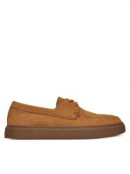 Calvin Klein Półbuty Hybrid Lace Up Boat Nu HM0HM01892 Brązowy. Brązowe półbuty męskie CALVIN KLEIN, ze skóry, bez zapięcia. Za 489.99 zł.