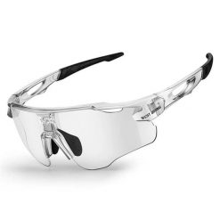 Okulary rowerowe polaryzacyjne fotochromatyczne do kolarstwa. Brązowe okulary przeciwsłoneczne męskie WEST BIKING, z gumy. Za 163.96 zł.