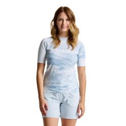 Koszulka Slam Foil Ws Rashguard Ss Damskie. Szare bluzki sportowe damskie SLAM, l, z materiału, bez kołnierzyka, bez ramiączek. Za 443.99 zł.