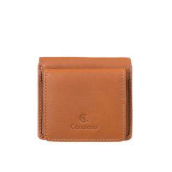 Mały portfel damski Canaletto ze skóry licowej PD1008s108. Brązowe portfele damskie bez wzorów, ze skóry. Za 125.00 zł.