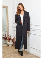 Joséfine Płaszcz przejściowy "Olam" w kolorze czarnym rozmiar: XL. Czarne płaszcze damskie Joséfine, xl, bez wzorów. Za 292.20 zł.