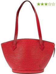 Louis Vuitton Skórzana torebka "St-Jacques PM" w kolorze czerwonym - 23 x 24 x 10 cm rozmiar: onesize. Czerwone torebki klasyczne damskie Louis Vuitton, bez wzorów, z materiału, bez dodatków. Za 2,536.99 zł.