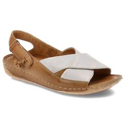Brązowe Sandały Maciejka Damskie Skórzane Buty. Brązowe sandały damskie Maciejka, z aplikacjami, bez obcasa. Za 339.00 zł.
