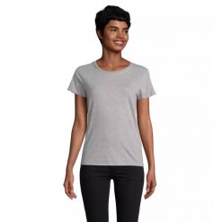 Dopasowana koszulka T-shirt z jerseyu dla kobiet Sol's Pioneer. Szare t-shirty damskie SOL'S, s, bez wzorów, z bawełny, bez kołnierzyka. Za 55.25 zł.