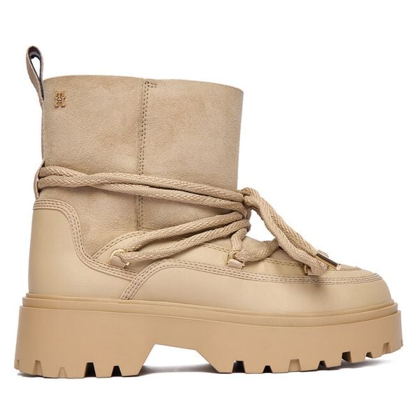 Śniegowce Tommy Hilfiger. Brązowe śniegowce damskie Tommy Hilfiger. Za 899.99 zł.
