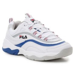 Buty Fila Ray Flow 1010578-02G białe. Białe buty sportowe na co dzień męskie z materiału, bez zapięcia. Za 503.88 zł.