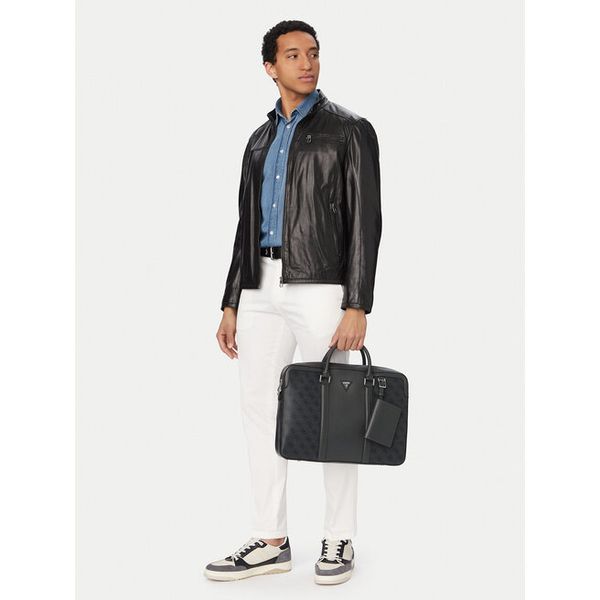 Torba na laptopa Guess. Szare torby na laptopa damskie Guess, z aplikacjami. Za 424.99 zł.