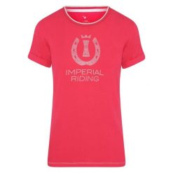 Koszulka damska Imperial Riding Gem Star. Czerwone t-shirty damskie IMPERIAL RIDING, bez wzorów, bez kołnierzyka. Za 127.55 zł.