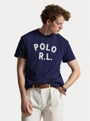 Polo Ralph Lauren T-Shirt 710B20222001 Granatowy Regular Fit. Niebieskie koszulki polo męskie Polo Ralph Lauren, m, bez wzorów, z bawełny, bez ramiączek. Za 469.99 zł.