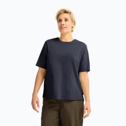 Koszulka trekkingowa damska Jack Wolfskin Travel T. Niebieskie t-shirty damskie Jack Wolfskin, l, bez wzorów, z materiału, bez ramiączek. Za 246.10 zł.