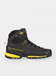 Buty podejściowe męskie La Sportiva TX5 GTX. Szare buty trekkingowe męskie La Sportiva, z gore-texu, przed kolano, bez zapięcia, trekkingowe, gore-tex. Za 901.69 zł.