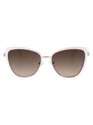 Guess Damskie okulary przeciwsłoneczne w kolorze złoto-brązowo-białym rozmiar: 56. Białe okulary przeciwsłoneczne damskie Guess. Za 228.38 zł.