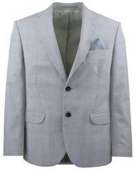 Wełniana, Taliowana Marynarka - MEN'SFIELD - Popielato Niebieska. Szare marynarki męskie MEN'SFIELD, bez wzorów, z materiału. Za 729.00 zł.