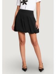 Morgan Spódnica mini 261-JBOWL Czarny Regular Fit. Czarne spódniczki damskie Morgan, bez wzorów, z syntetyku, mini. Za 279.99 zł.