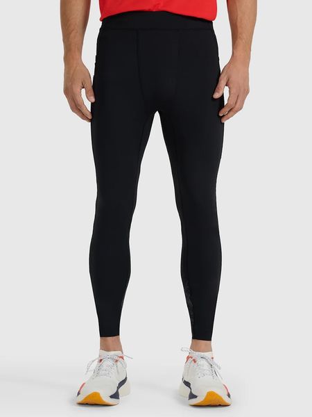 4F Legginsy sportowe w kolorze czarnym rozmiar: L. Czarne spodnie sportowe męskie 4f, z materiału. Za 98.95 zł.