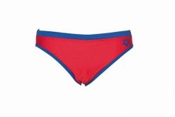 Kąpielówki slipy męskie na basen Arena Fundamentals Mid Brief. Czerwone kąpielówki męskie Arena, l, bez wzorów, z elastanu, na fitness i siłownię. Za 41.99 zł.