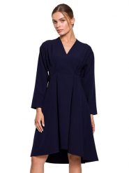 Stylove Sukienka w kolorze granatowym rozmiar: S. Niebieskie sukienki damskie Stylove, s, bez wzorów, bez kołnierzyka, bez ramiączek, midi. Za 184.02 zł.