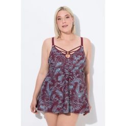 Damski Strój kąpielowy dżungla miękkie miseczki fiszbiny z recyklingu. Czerwone spódniczki damskie Ulla Popken, plus size, bez wzorów, z elastanu, sportowe, plus size, sportowe. W wyprzedaży za 279.99 zł.