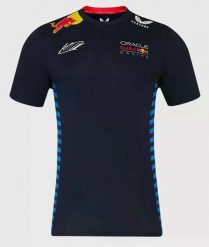 T-shirt Red Bull Racing męski granatowy - koszulka kierowcy. Niebieskie t-shirty męskie RED BULL, m, bez wzorów, z elastanu, bez kołnierzyka. Za 211.99 zł.