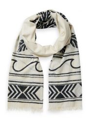 Scotch & Soda Szal w kolorze kremowo-czarnym rozmiar: onesize. Brązowe szaliki i kominy damskie Scotch & Soda, bez wzorów, z materiału. Za 149.31 zł.