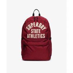 Plecak sportowy damski Superdry Montana. Czerwone plecaki damskie Superdry., z aplikacjami, eleganckie. Za 238.15 zł.