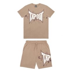 Zestaw koszulka i spodenki Tapout Dunlab. Białe szorty sportowe męskie TAPOUT, l, z dresówki, na fitness i siłownię. Za 235.50 zł.