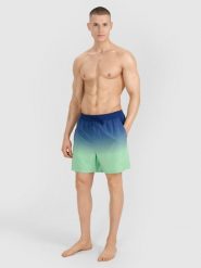 4F Spodenki plażowe męskie - zielone S. Zielone szorty męskie 4f, na lato, bez wzorów, z syntetyku, wakacyjne. Za 99.99 zł.