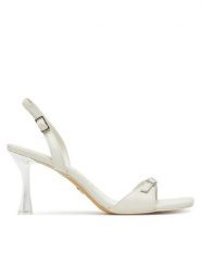 Aldo Sandały Farlie 13966796 Biały. Białe sandały damskie Aldo, bez wzorów, ze skóry, bez obcasa, na szpilce. Za 349.99 zł.