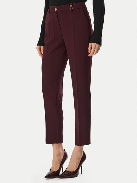 Marciano Guess Spodnie materiałowe G6BB23 W4348 Bordowy Regular Fit. Czerwone spodnie materiałowe damskie Marciano Guess, z aplikacjami, z materiału. Za 779.99 zł.